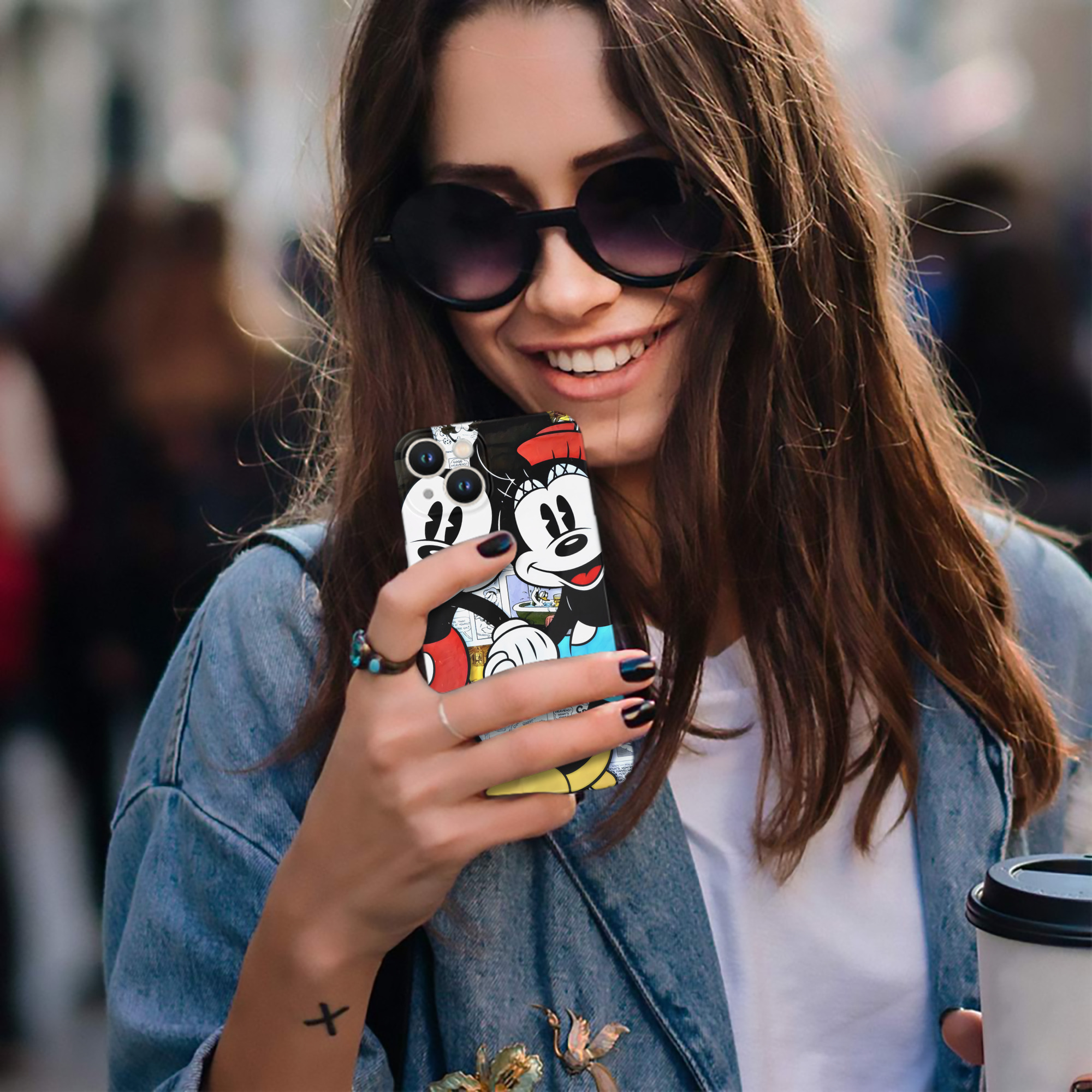 （画像用） ミッキーマウス Mickey Mouse 【iPhone 14シリーズ対応】ハードケース